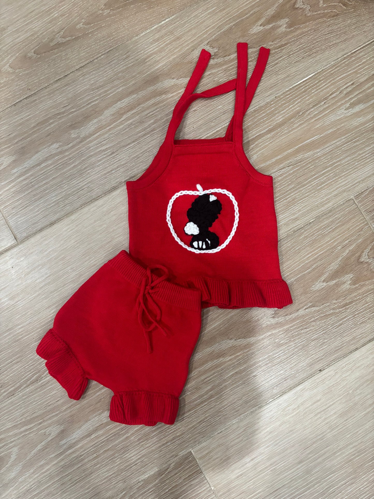 Sweet as an Apple Red Tank Set 🍎