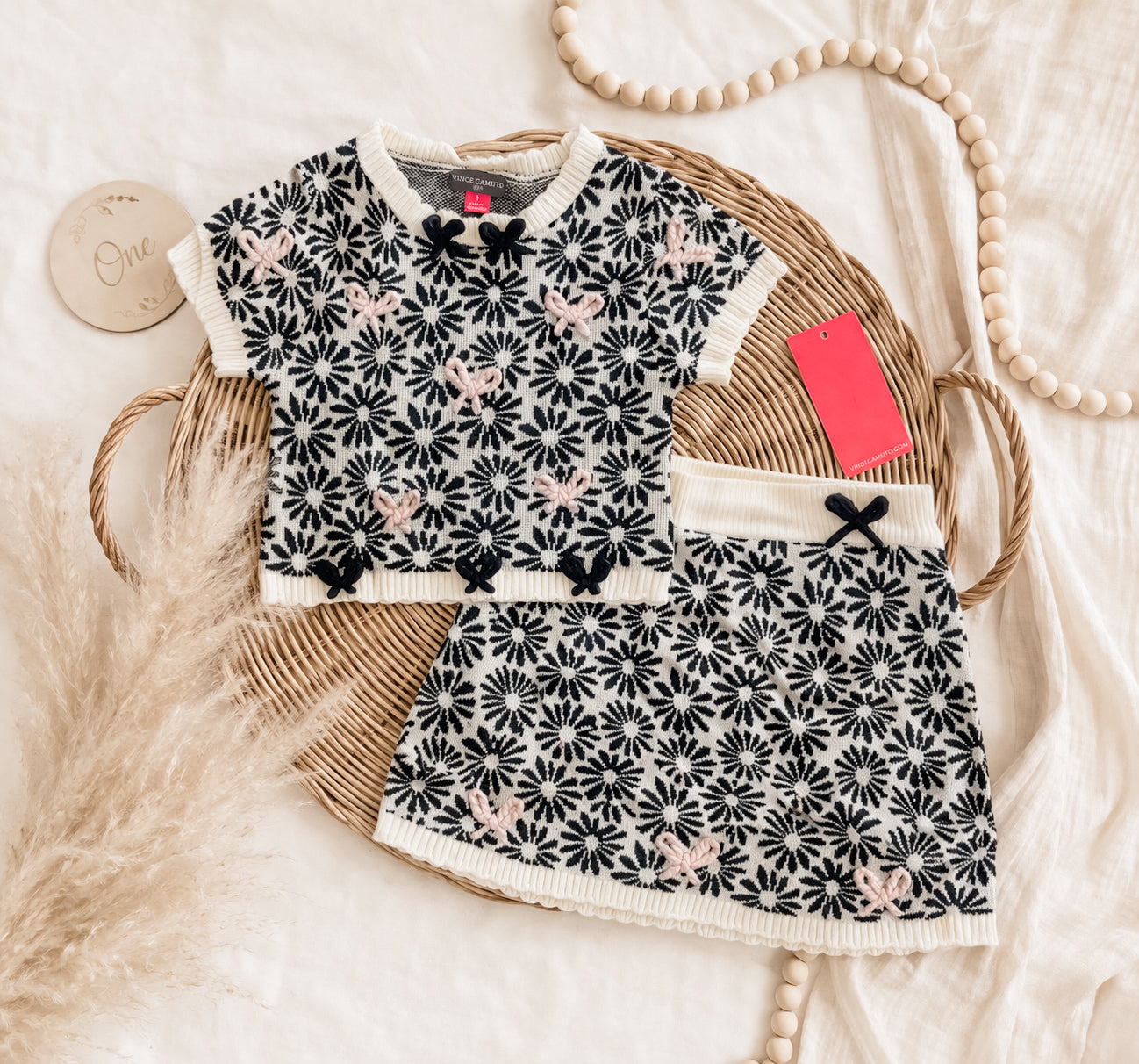 COLLAB PRICE Floral bow set
