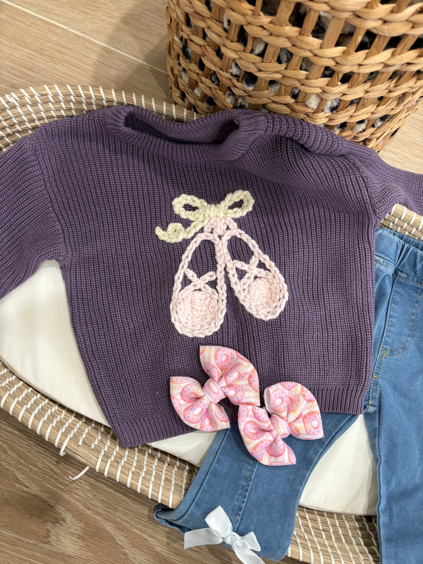 π Purple Ballet Sweater