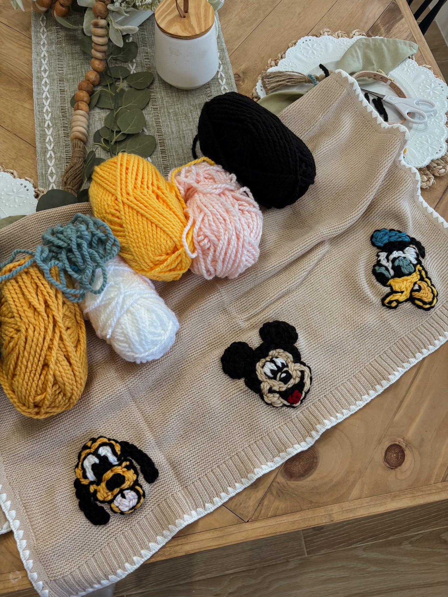 Mickey & friends with added name