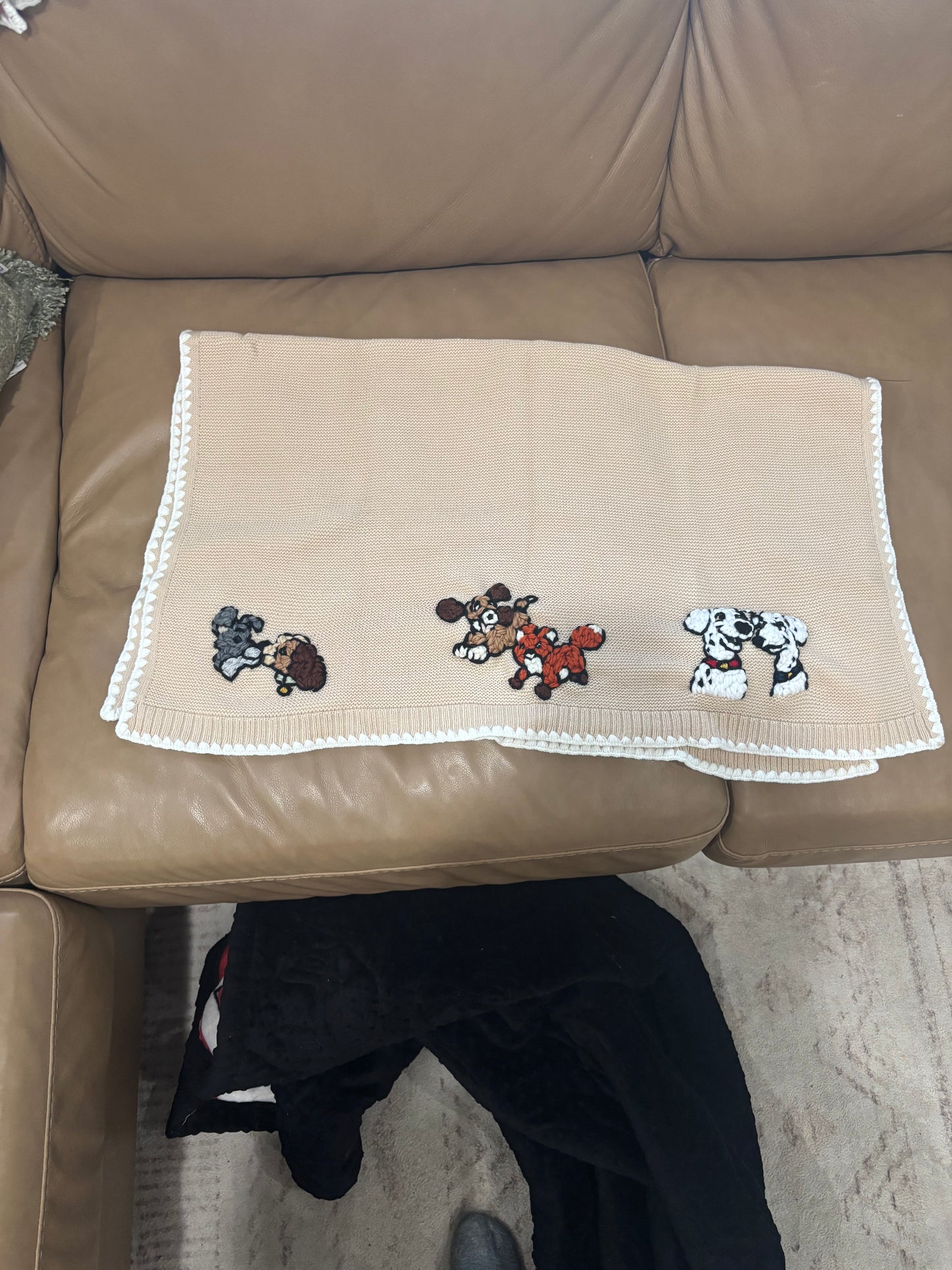 Custom blanket with added name