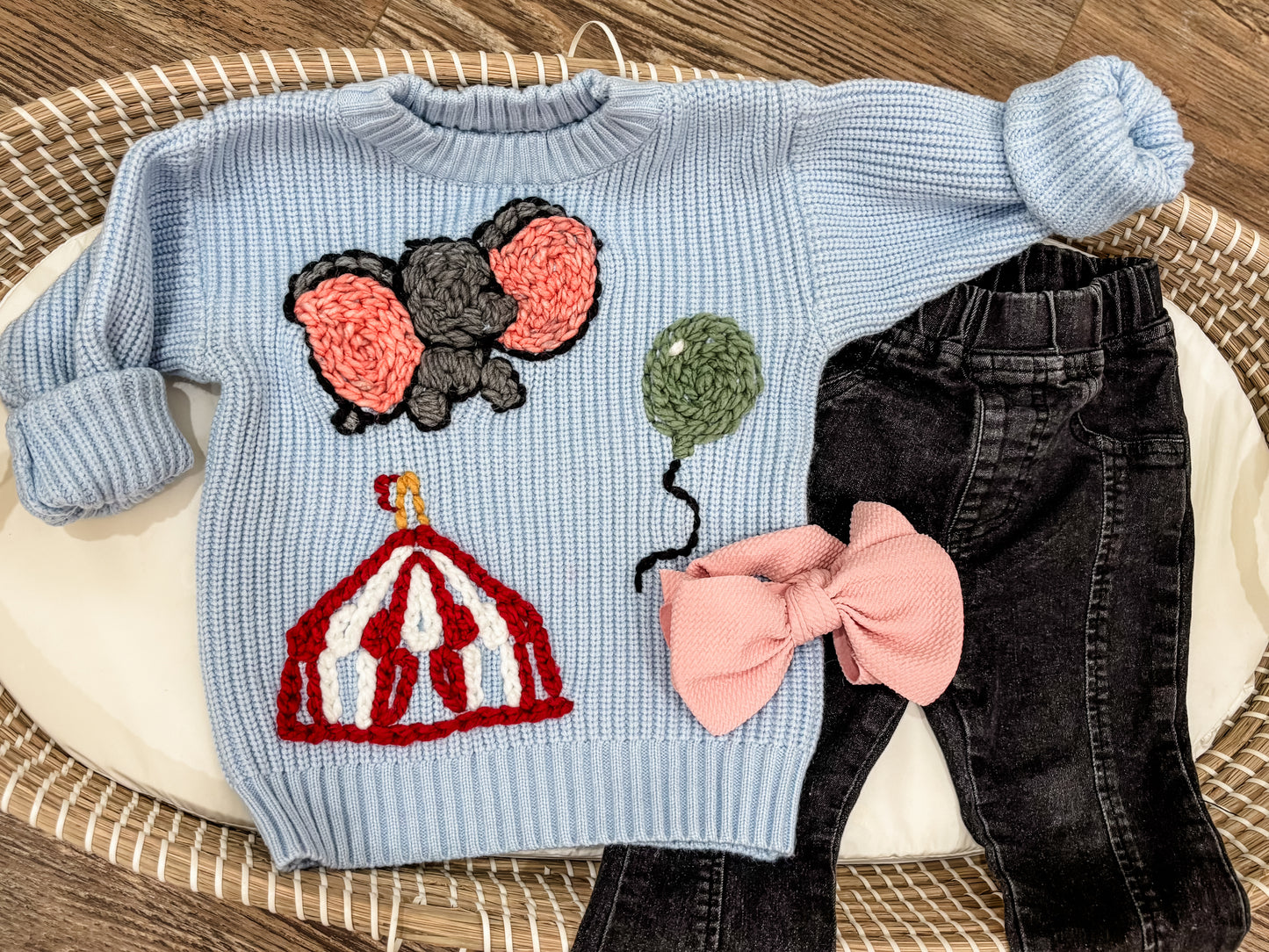 Baby Blue Dumbo Sweater ๐๐