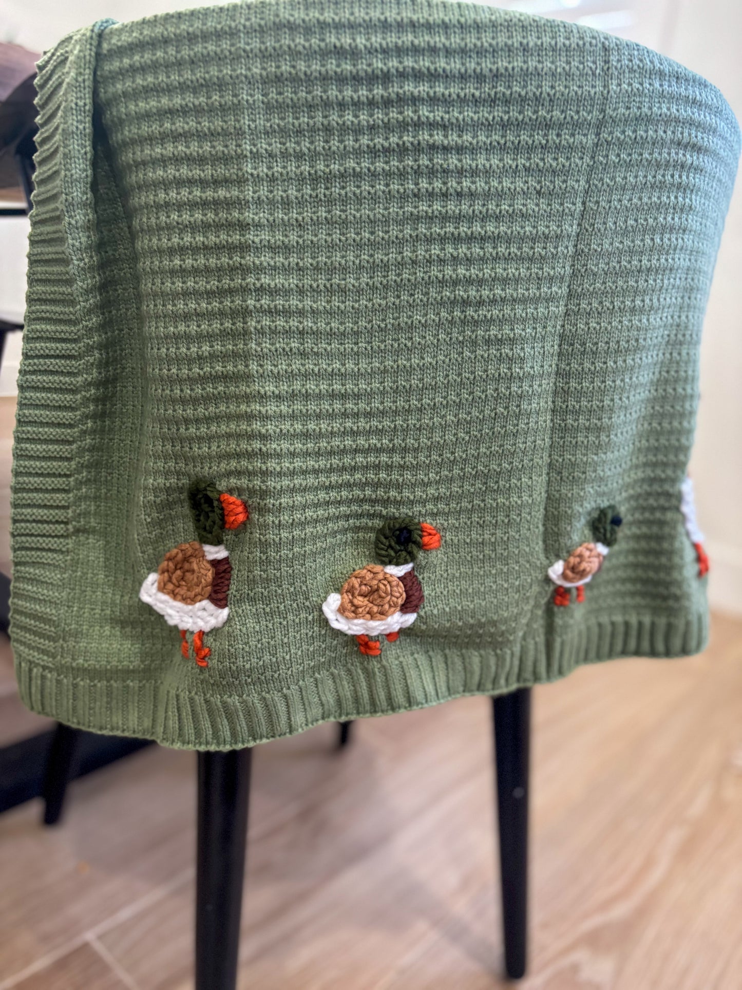 Mallard Duck Knit Blanket 🦆
