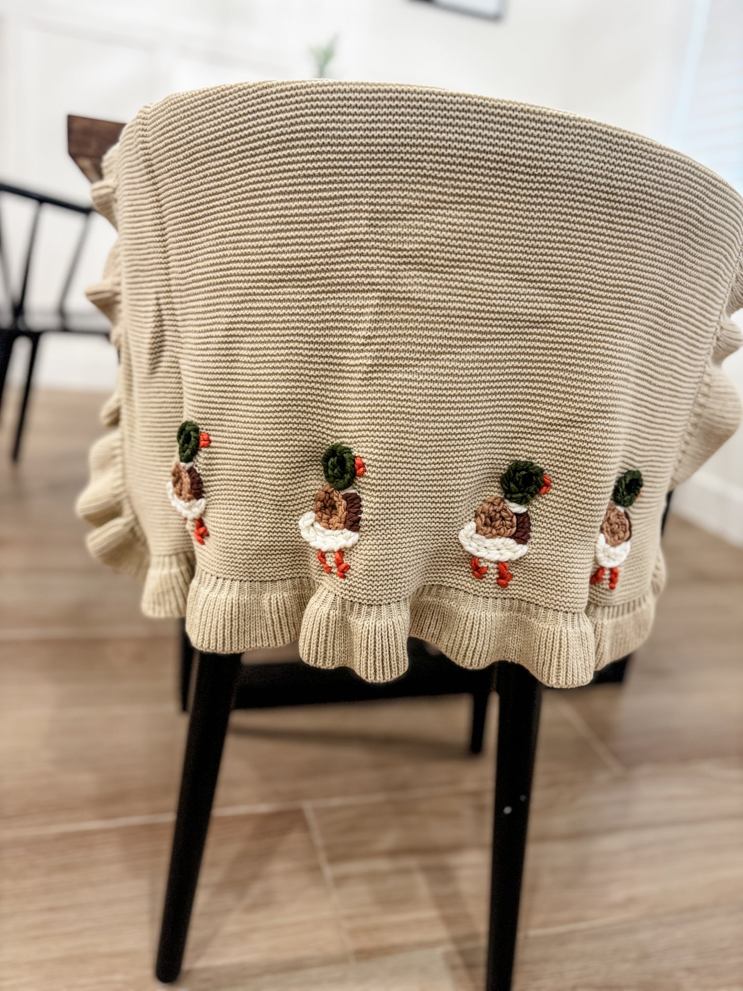 Khaki mallard duck blanket