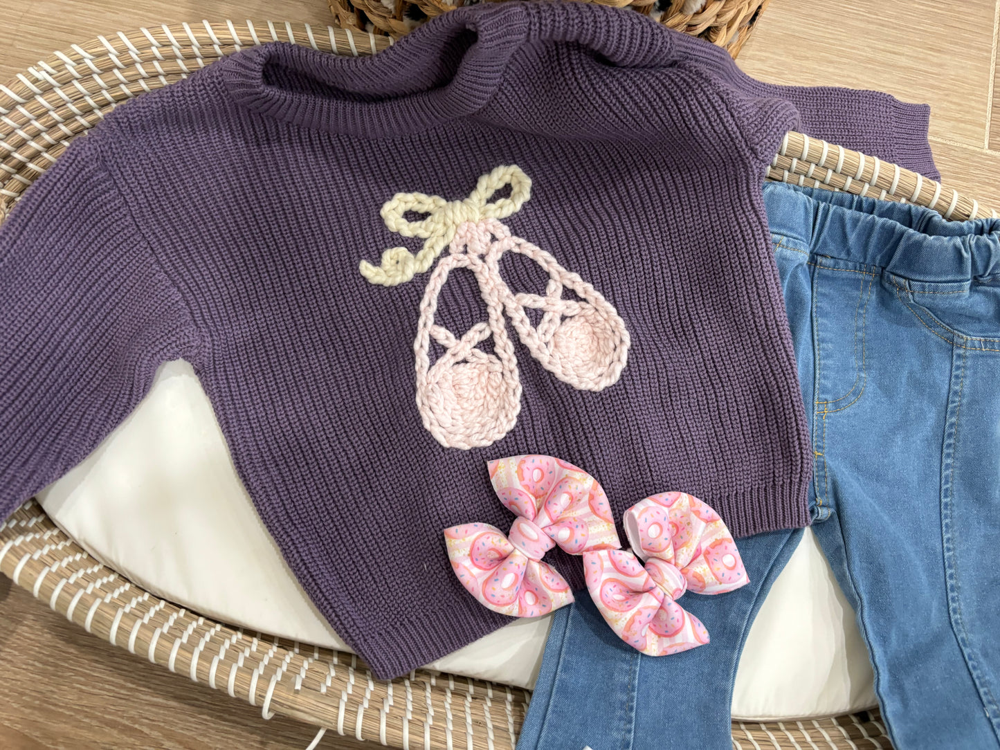 π Purple Ballet Sweater