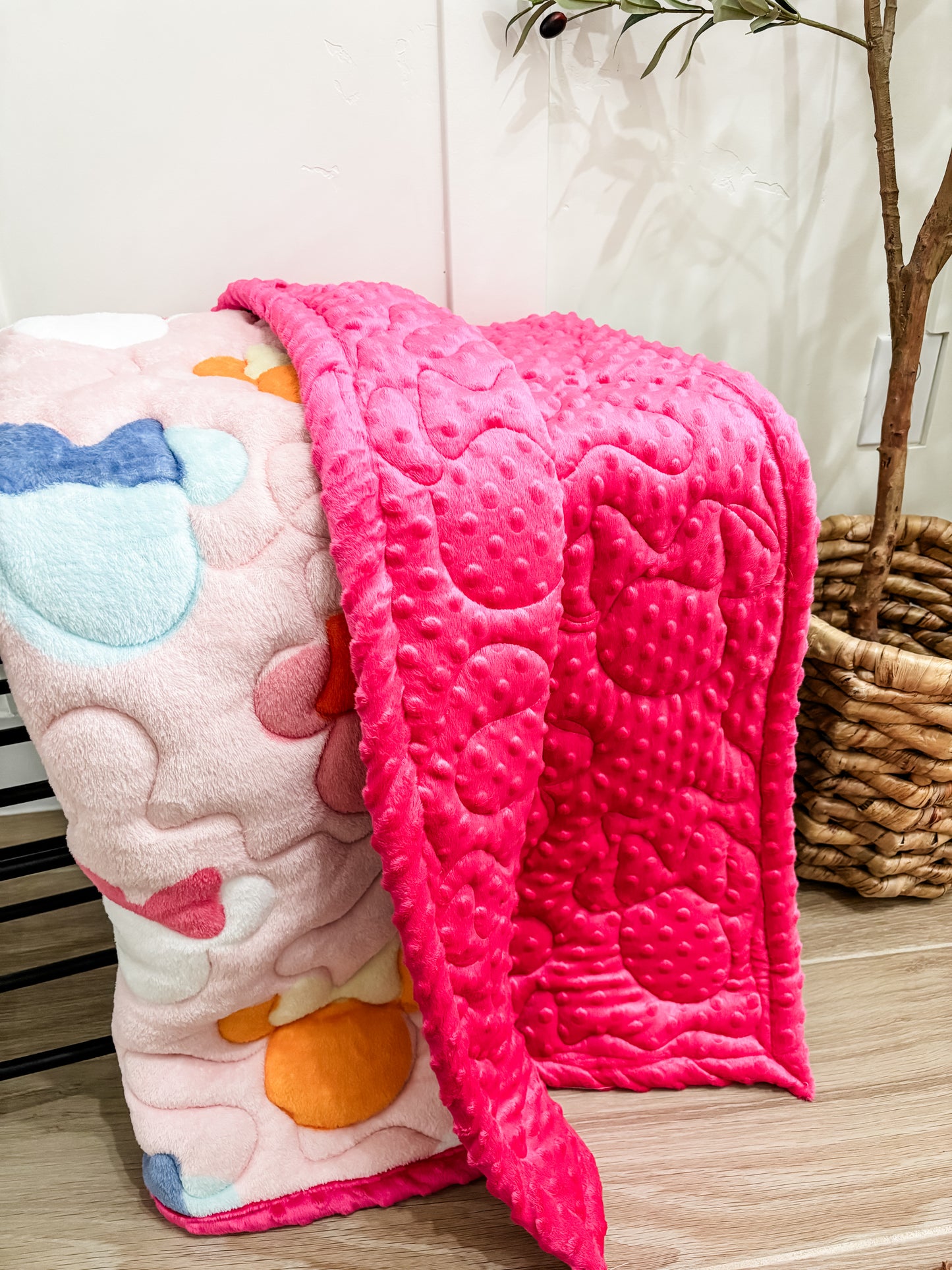 Minnie ears minky blanket 🎀💖