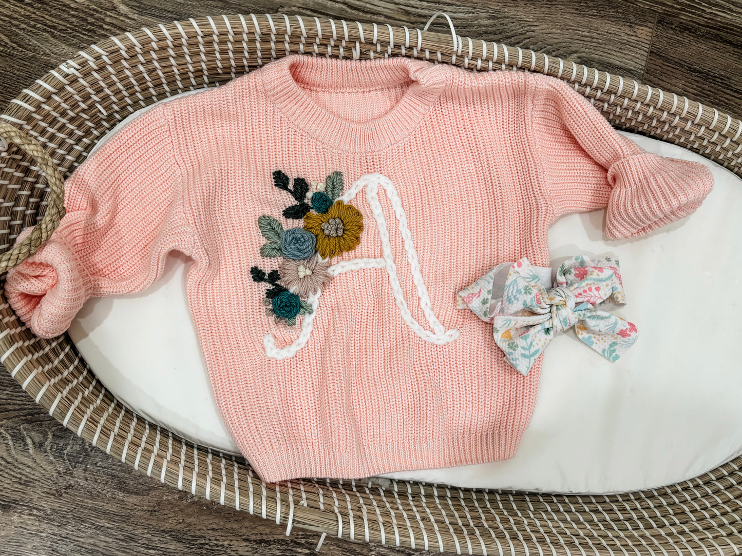 “A” initial sweater 🌸✨