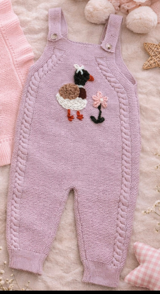 DOND Mallard pink overalls
