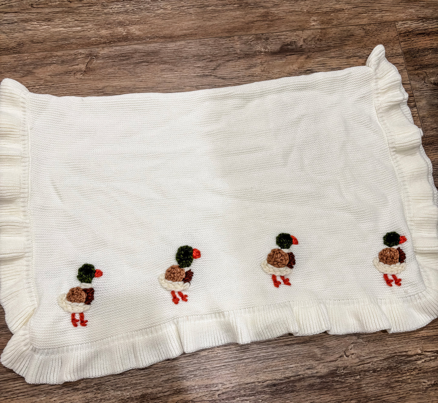 Mallard blanket on white