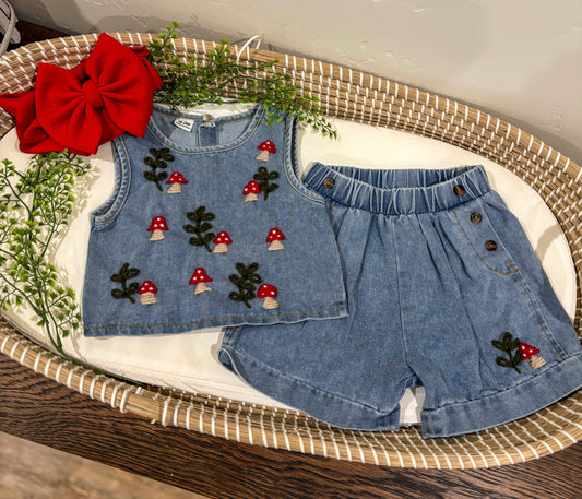 Mushroom denim set