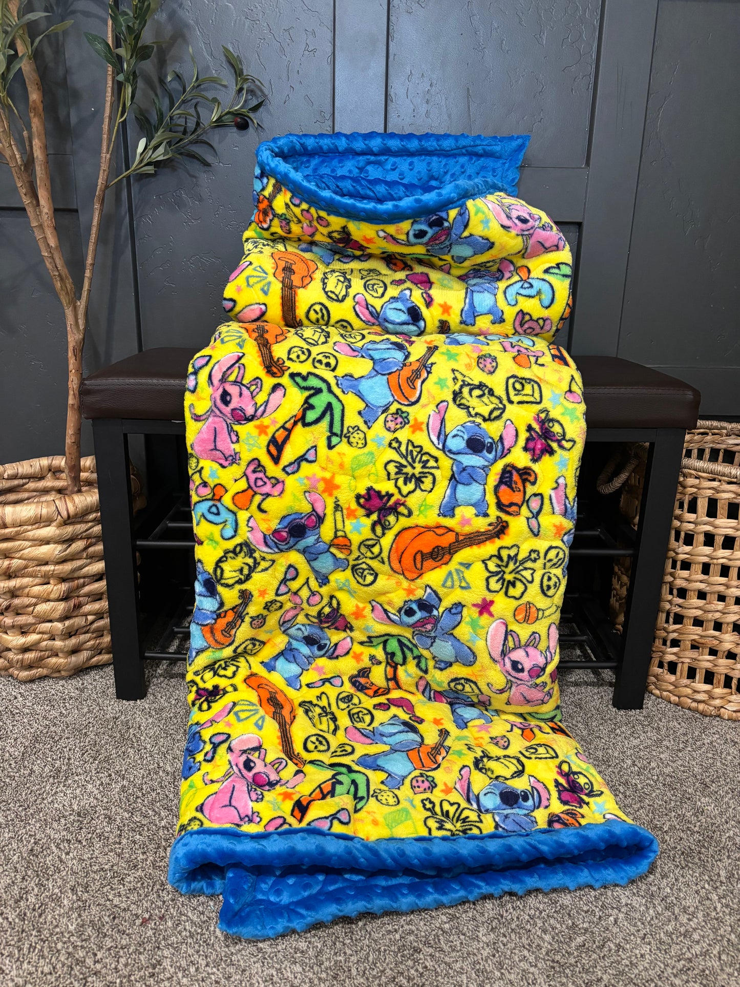 💙 Stitch Minky Blanket