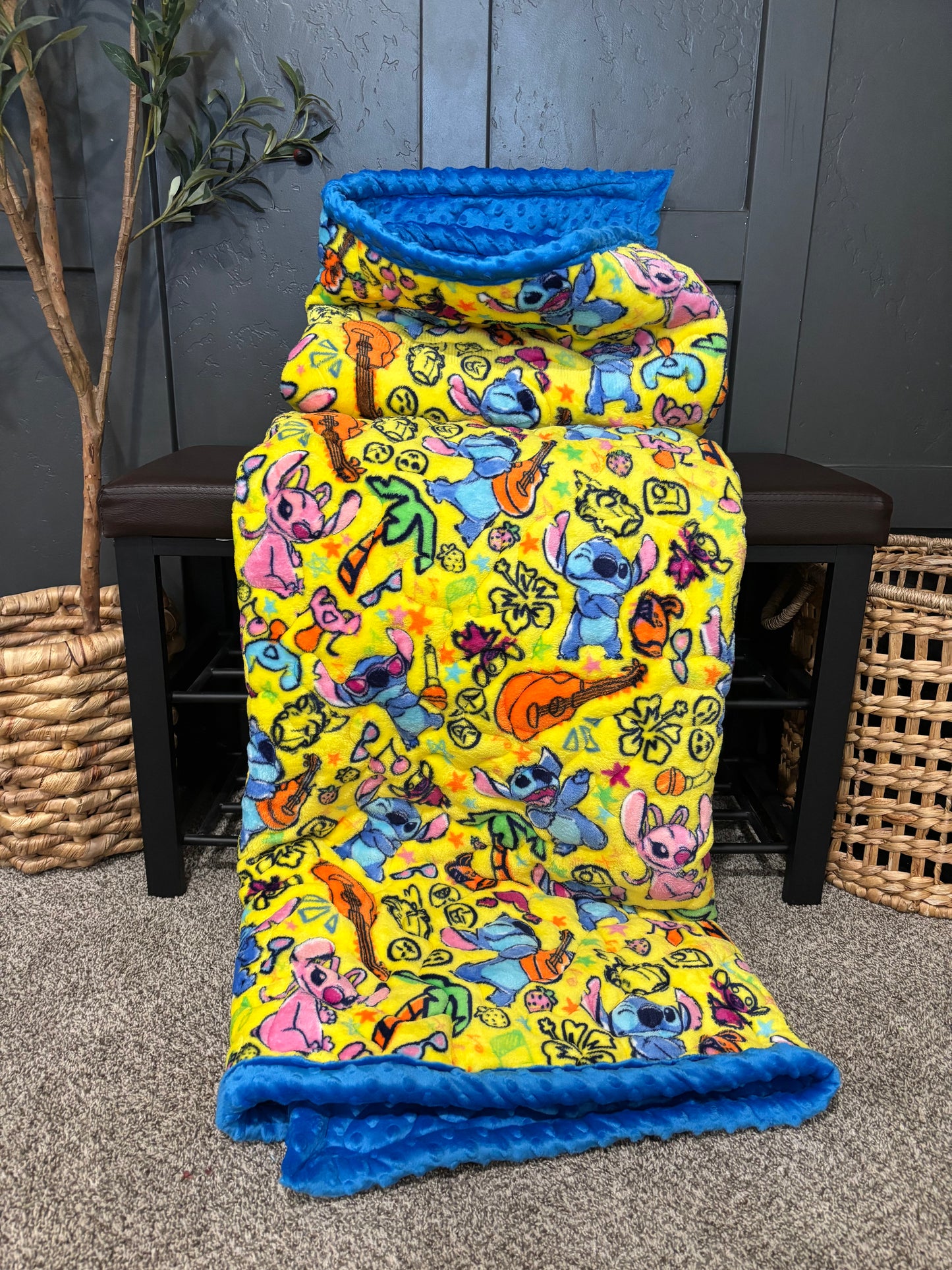 💙 Stitch Minky Blanket
