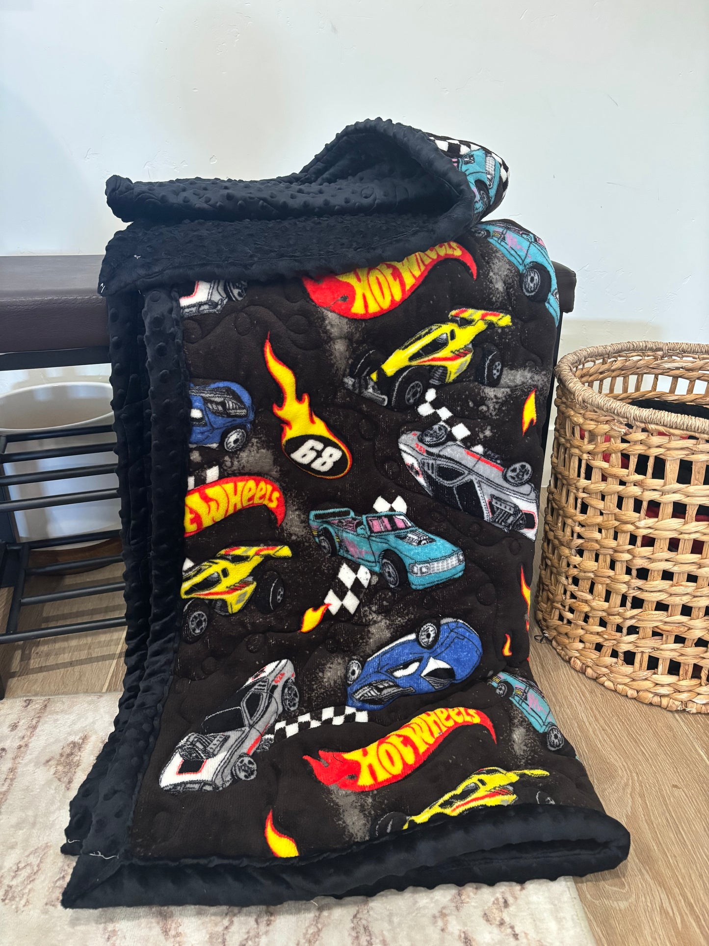 🏎️ Hot Wheels Minky Blanket