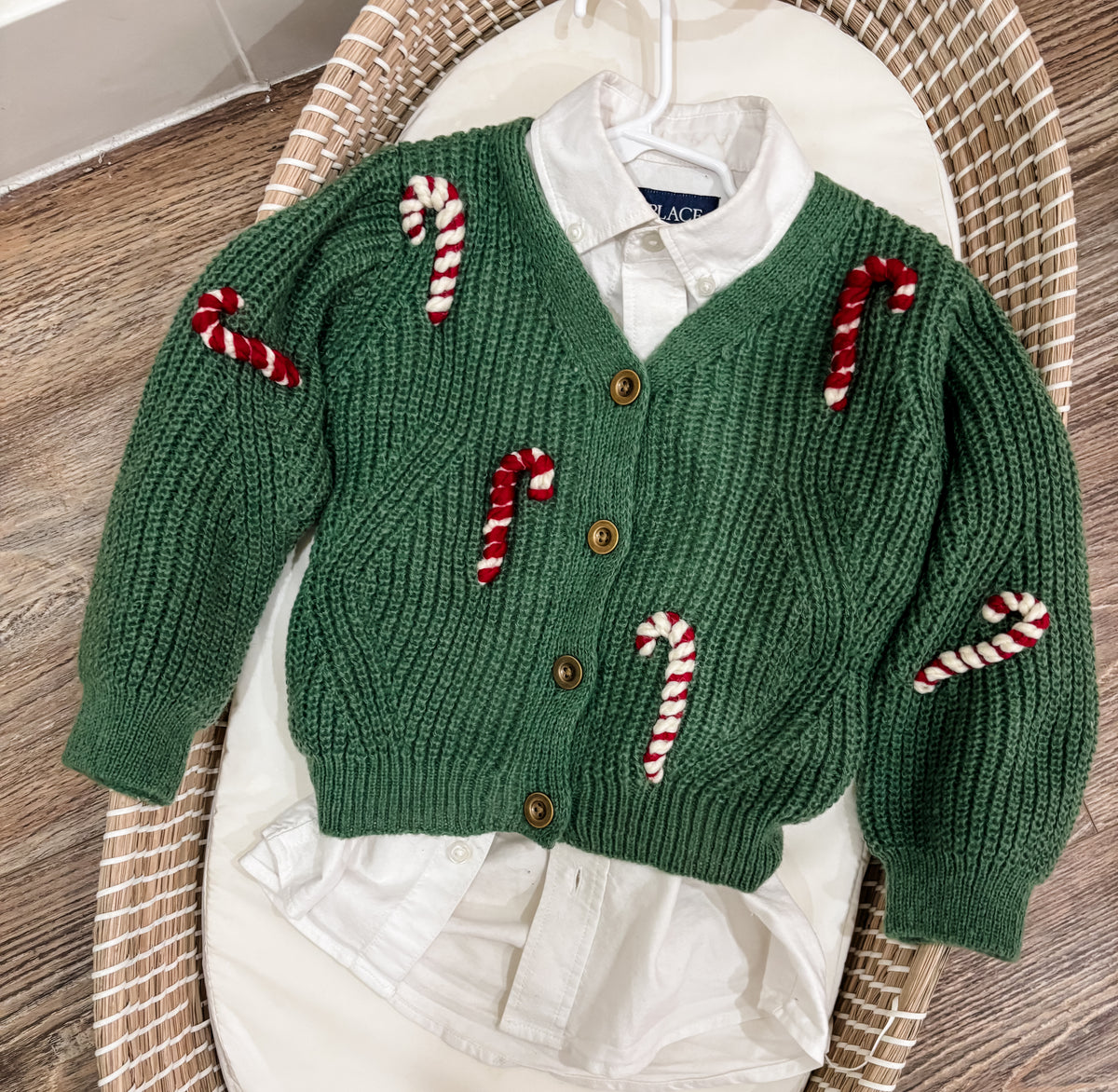 Christmas Candy Cane Cardigan