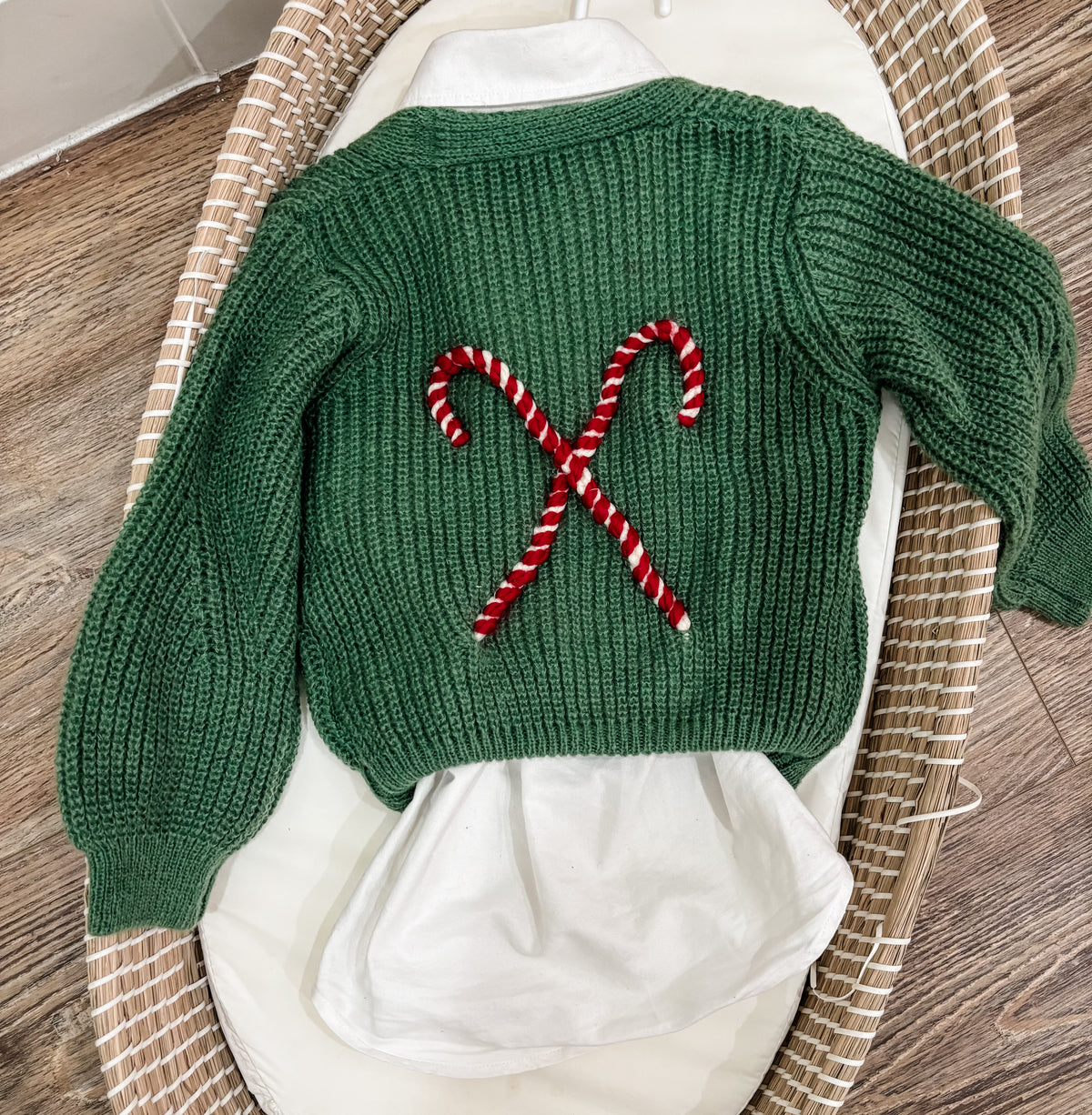 Christmas Candy Cane Cardigan