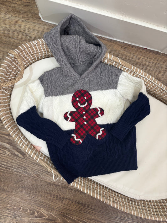 Plaid Gingerbread Hooded Sweater
