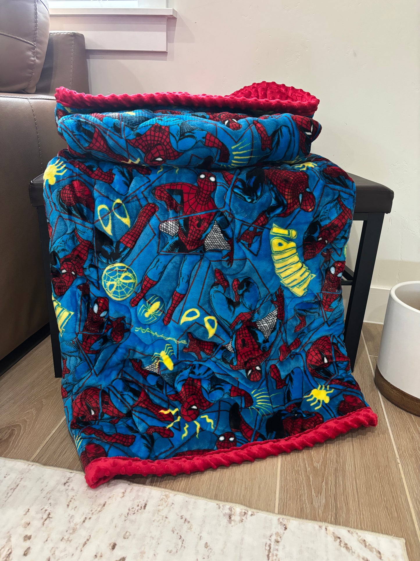 Spider-Man Comic Adventures | Handmade Minky-Backed Quilt