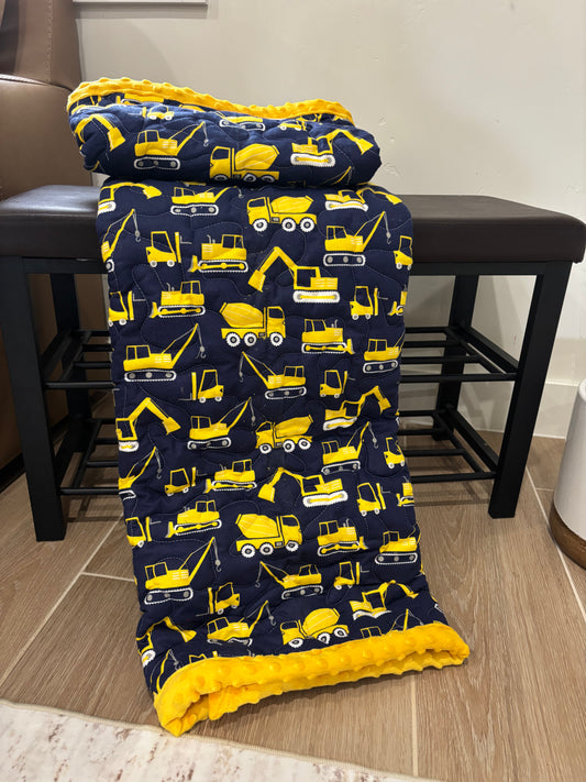 Under Construction | Handmade Minky-Backed Quilt