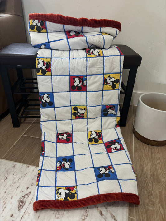 Classic Mickey Mouse | Handmade Minky-Backed Quilt