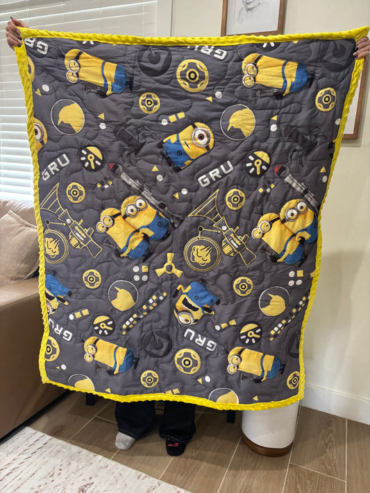 Minions Adventure | Handmade Minky-Backed Quilt