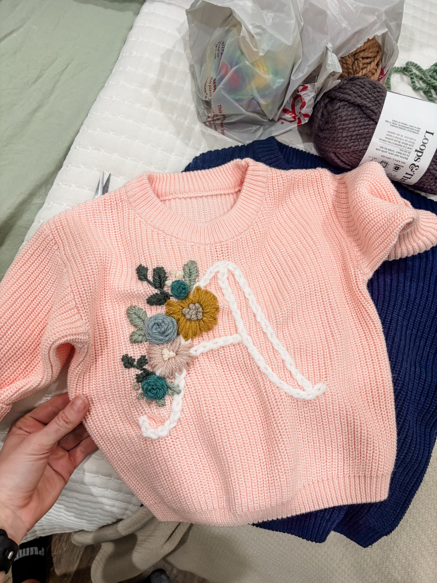 “A” initial sweater 🌸✨