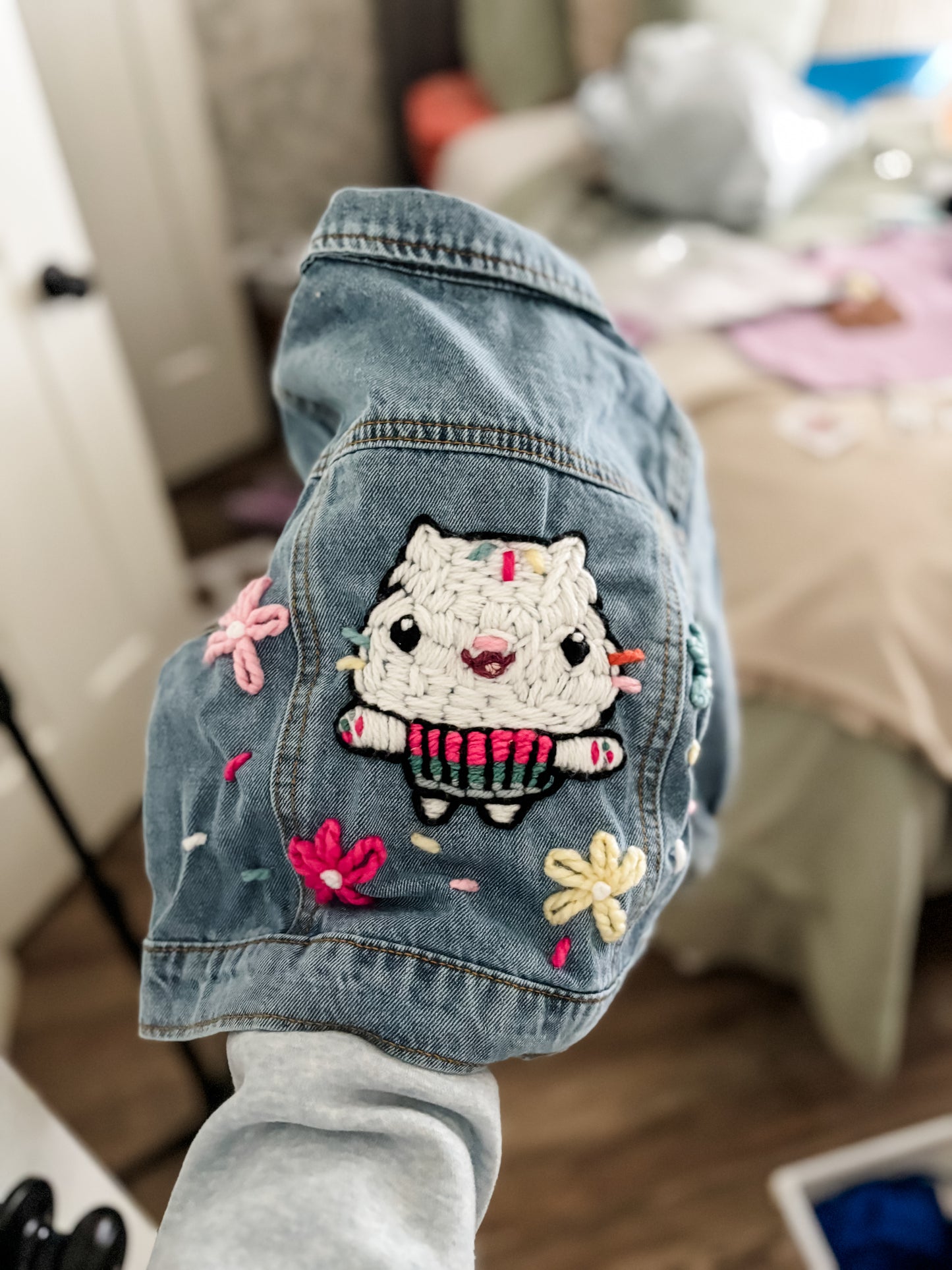 Cupcake Cutie Denim Jacket 🧁🌸