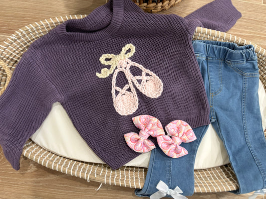 💜 Purple Ballet Sweater